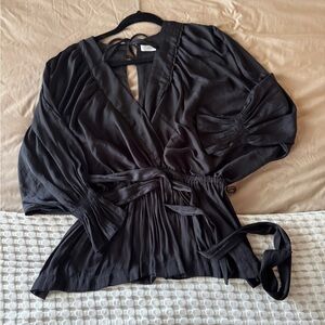 Mustard Seed Black Blouse